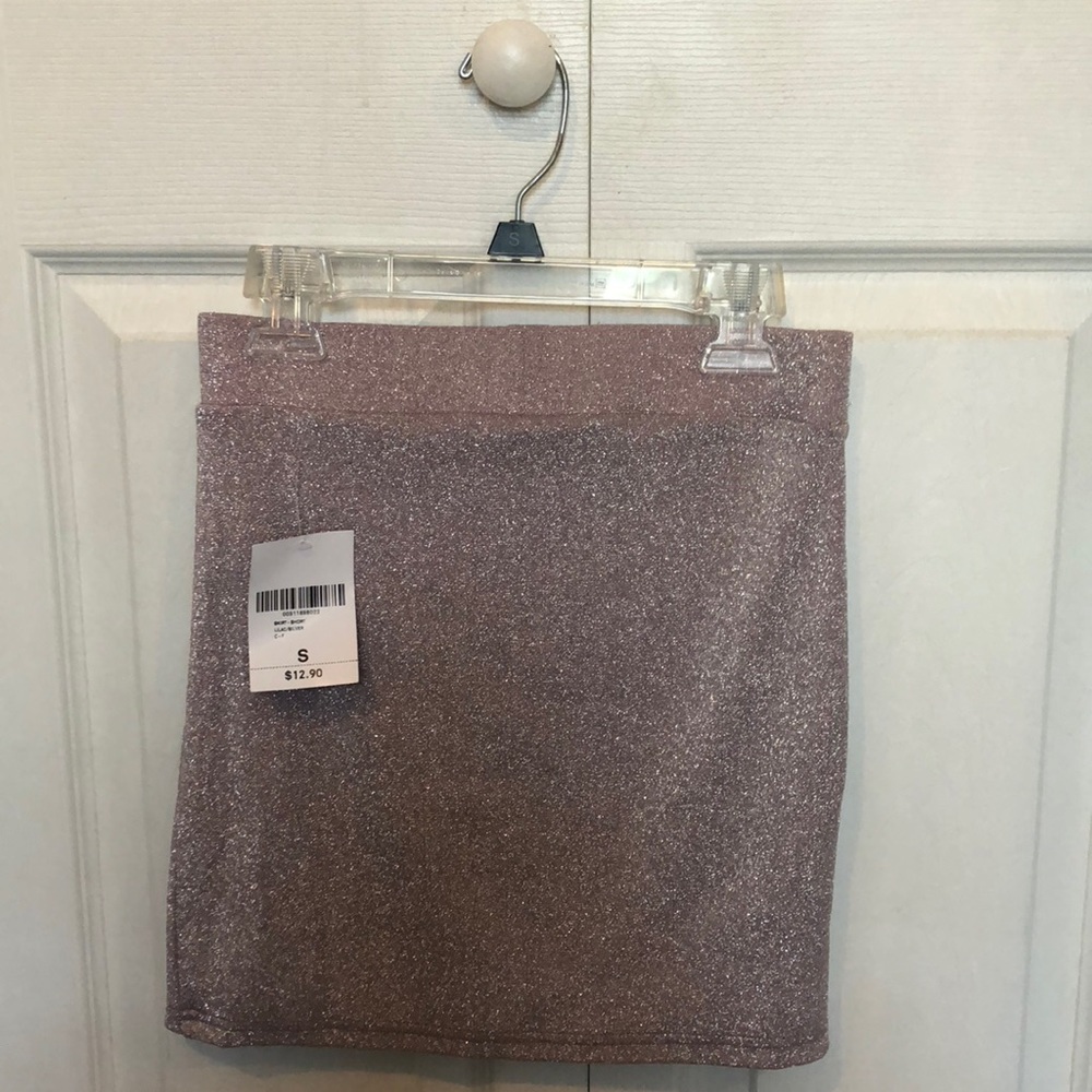 glitter bodycon skirt